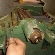 Démontage de la protection de la mortaiseuse