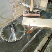 tenonner les traverses et chandelles