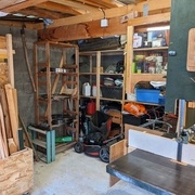 Espace jardinage au fond