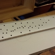 Planche de test pour trouver la bonne mèche, la bonne vitesse, et le bon geste