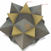 dodecahedre tronqué surelevé