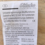 Notice du module réf EZ12RV