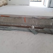 le dénivelé actuel, vue de face