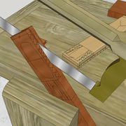 **2/** Les joues sont descendues avec la scie à tenons.