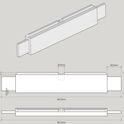 Côtes des traverses de la fenêtre