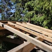 Chevronnage en cours