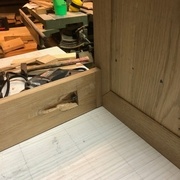 assemblage pan et pied de lit