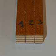 (Vue de dessus, comme elle a été coupé, le haut étant la partie contre la butée)