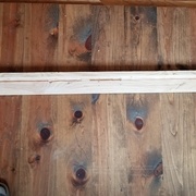 Retrait à la défonceuse pour permettre l'insertion.