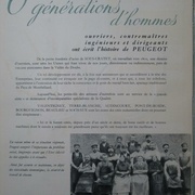 6 générations d'hommes ont écrit l'histoire de Peugeot