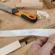 Le champ raboté donne un copau avec ce qui était écrit