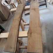 Choix des plateaux de merisier + prédébit