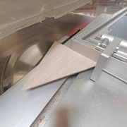 Réalisation des contre-coupes avec le guide d'angle Duplex et une butée.