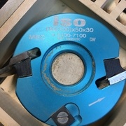 Le porte outil de 50mm acheté pour réaliser la corniche
