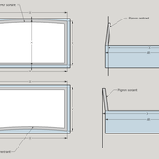 fig 2 Prise de cotes de bâtiments déformés (en plan et en élévation)