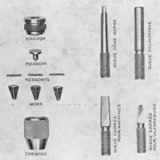 Mandrins à chemise moletée. Varl d'Or 1932