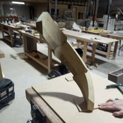 les trois blocs collés avant le débillardement