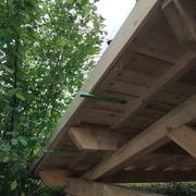 Mise en place des planches de rives