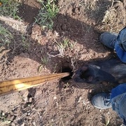 Barre à mine pour les pierres, toujours sous contrôle !!!