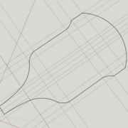 Lignes extérieures de la sonde d'échographie, tout en symétrie comme j'aime