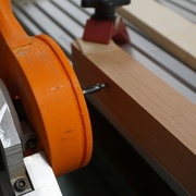 Taille de mortaise sur une patte.