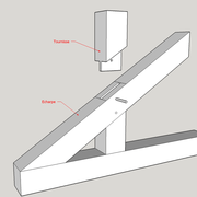 Tenon/mortaise  dit "oulice"