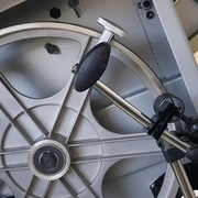 montage pour mesure du faux rond volant bas