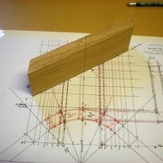 bloc capable en place sur l'épure