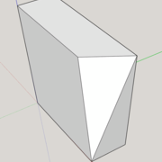 Fermeture d'un volume - ouverture non plane