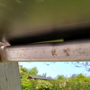 Ici on peut voir la déformation à cause du pied de biche