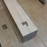 Façonnage mortaise trapézoïdale (partie femelle)