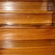 Escalier en iroko