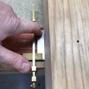 Mise en place de la cale à l'équerre