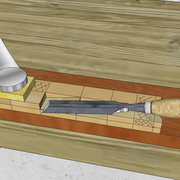 **ENTAILLE N° 3 :** Finition de la pente avec la planche du ciseau