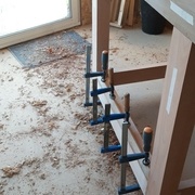 Sciage et collage du rail