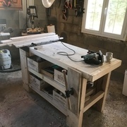 etabli avec la bouche d'aspiration volante