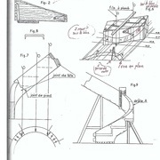 Bloc capable sur l'épure pour relever les calibres rallongés