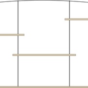 La version finale, excepté que les étagères basses sont finalement collées à coupe d'onglet