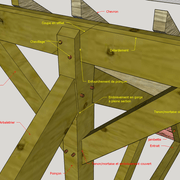 (fig 1) Détails au faîtage d une ferme