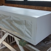 peinture de l'extérieur du meuble