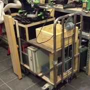 Vue arrière quand il est rangé