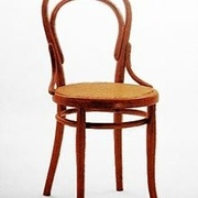 Chaise numéro 14  en bois courbé éditée par Thonet depuis 1859 à nos jours