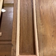 3a) 1/4 de rond sur le panneau bas de face