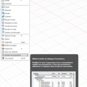 Chemin d'accès aux paramètres