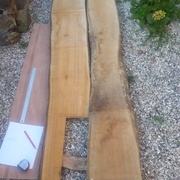 Plateau de merisier pour le piétement