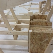 Pondoirs et début du caisson cochon-dinde