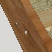 vissage par vis en direct avec cuvette et cabochon vissé de finition