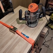 J'ai sanglé les deux plateaux ensemble pour le défonçage.