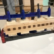 collage des différents éléments du maillet