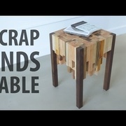 Un siège design en bois de récup